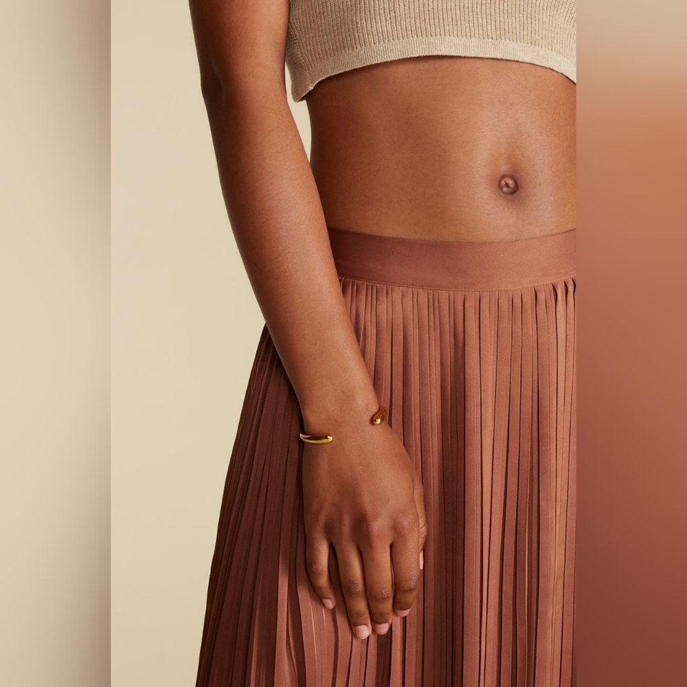 Pleated Midi Length Skirt - Picture 3 of 3